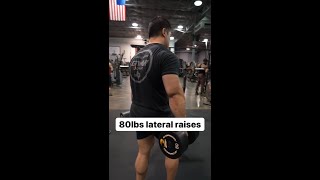 80lbs Lateral Raises😳 [upl. by Seton]