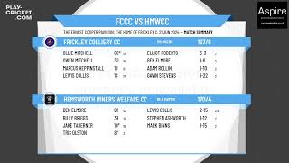 ECB Friendly  Frickley Colliery CC 1st XI v Hemsworth Miners Welfare CC 1st XI [upl. by Alvan]