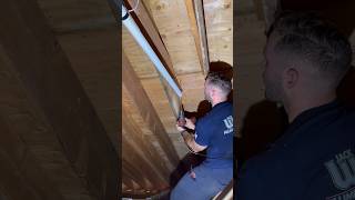 Venting through the roof plumberjohn roughplumbing [upl. by Hanako]