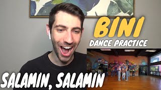 BINI  ‘Salamin Salamin’ Dance Practice REACTION [upl. by Philip]