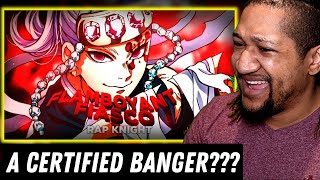 Reaction to Tengen Uzui Rap  quotFlamboyant Fiascoquot  RAPKNIGHT Demon Slayer [upl. by Nerraw]