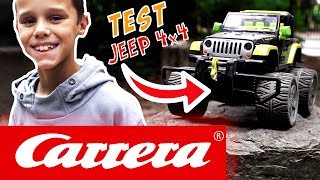 TEST CARRERA RC JEEP WRANGLER 4x4 SUPER CASCADES [upl. by Eical]