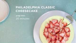 Classic Cheesecake Recipe  PHILADELPHIA Cream Cheese [upl. by Raney]