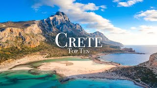 Top 10 Places To Visit in Crete  Greece Travel Guide [upl. by Aldas]