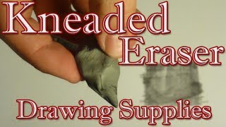 How to Use Kneaded Erasers  Drawing Supplies [upl. by Ytsrik]