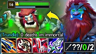 LIFESTEAL TRUNDLE IS LITERALLY UNKILLABLE 0 DEATHS [upl. by Marguerita]