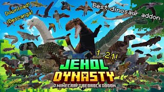 El mejor addon de dinosaurios 121  Minecraft Bedrock [upl. by Ailana]