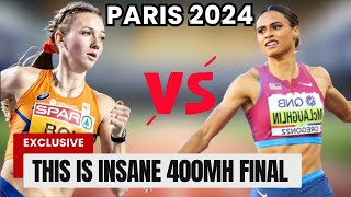 Epic Showdown Femke Bol Battles Sydney McLaughlinLevrone In Women’s 400mh Final  Paris 2024 [upl. by Faust]