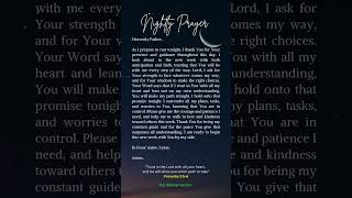 Nightly Prayer Inspirational Prayers Spiritual Prayer [upl. by Attenod]