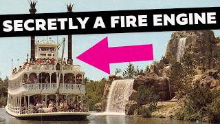 How Disneyland Hid A Giant Fire Engine  4 Rare Disneyland Oddities [upl. by Chubb]