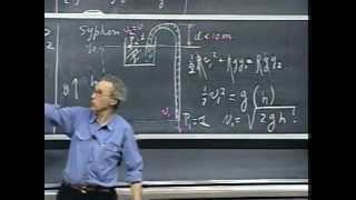 Lec 28 Hydrostatics Archimedes Principle Fluid Dynamics  801 Classical Mechanics Lewin [upl. by Eichman]