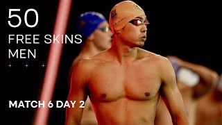 ISL SEASON 3  MATCH 6 DAY 2 Men’s 50m Freestyle Skins [upl. by Ehudd]