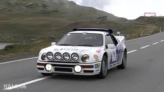 Ford RS200 Group B Rally car in Action at Bernina Granturismo [upl. by Hairym]