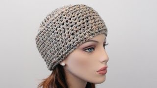 Crochet Beanie Hat [upl. by Llenol]