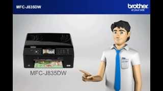 MFCJ835DW How to setup my Wireless Brother MFC with a router that uses security for Vista [upl. by Allain]