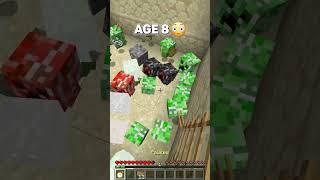 POV Ultra Toxic Friend at different Ages meme minecraft shorts [upl. by Ocsirf]