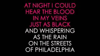 Bruce Springsteen Streets of Philadelphia karaoke [upl. by Kauffmann]