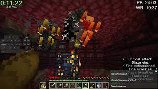 Minecraft 116 Speedrun In 2156  Random Seed Glitchless Any [upl. by Sexela556]