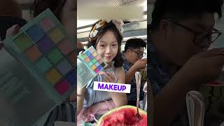 Train Makeup Fails After Spicy Noodles 🔥 [upl. by Mazurek]