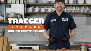 How to Reverse Sear Ribeye Steaks  Traeger Staples [upl. by Garlen]