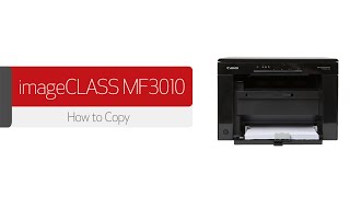 How to Copy standard copy ID card copy and 2in1 copy on the imageCLASS MF3010 [upl. by Cecil]