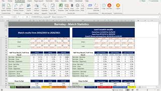 Microsoft Excel Football Predictions and Statistics Workbook v54 [upl. by Gervase446]