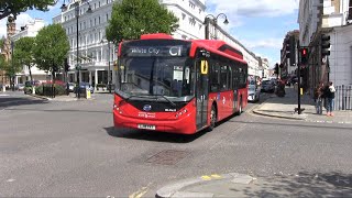 Electric Buses On London Route C1 Victoria  White City [upl. by Camala353]