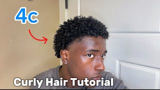 How To Get Curls For Short 4C Hair FAST Black Men🤩 [upl. by Birkle]