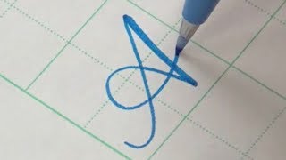 How to write Copperplate Calligraphy Alphabet with a Pentel Touch Brush Pen [upl. by Ayotak]