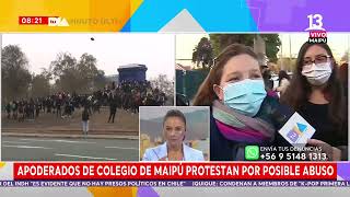 Apoderados colegio de Maipú se manifiestan por posibles abusos en Colegio Tu Día Canal 13 [upl. by Salhcin]