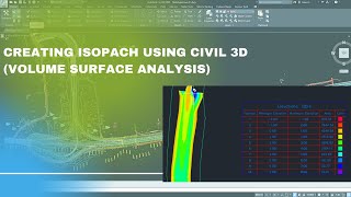 Create ISOPACH using Civil 3D [upl. by Simonetta]