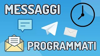 Come PROGRAMMARE un Messaggio su Telegram [upl. by Lanta]