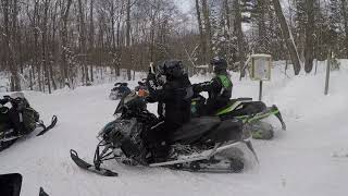 Chippewa Flowage Snowmobiling [upl. by Aieki]