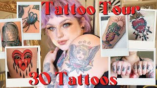 Tattoo Collection Tour and Meanings  American Traditional Tattoo Sleeve Chicago Illinois [upl. by Eelaroc]