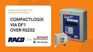 Integrating Allen Bradley CompactLogix to Verbatim Gateway via DF1 over RS232 [upl. by Cindelyn]