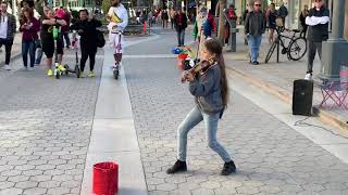 See You Again  Karolina Protsenko is playing violin on 3rd Street Promenade of Santa Monica [upl. by Adey]