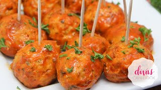 Buffalo Chicken Meatballs So GOOD [upl. by Burack]