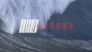 The Greatest Wipeouts From Nazaré  SURFER  Crashes and Burns [upl. by Auqenwahs]