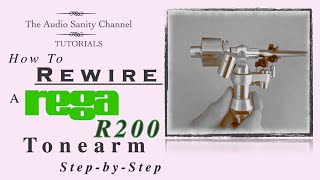 How to Rewire a Rega R200 Tonearm  stepbystep tutorial [upl. by Loma819]