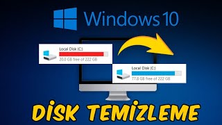 WİNDOWS 10 DİSK TEMİZLEME  BİLGİSAYARDA YER AÇMA 50 GB BOŞ ALAN OLUŞTUR [upl. by Sheelagh]