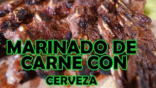 EN EL ASADOR COSTILLAS CARGADAS MARINADA CON CERVEZA l La Vaquita [upl. by Eiboh789]