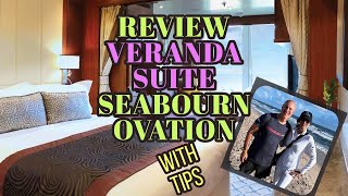 Seabourn Cruise Lines Ovation Veranda Suite Full Tour Review and Tips [upl. by Yelyr]