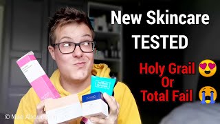 TESTING NEW HYPED SKINCARE  Face Theory Selfless By Hyram Neals Yard Remedies and more [upl. by Ahsemac]