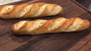 PAN BAGUETTE CASERO  HOMEMADE BAGUETTE BREAD [upl. by Tegdirb]