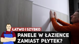 Panele w łazience na ścianie i podłodze zamiast płytek  Remont WC 4 [upl. by Hsitirb325]