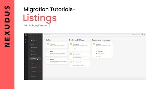 Listings  Nexudus Tutorials  Admin Panel Version 3 [upl. by Eillit]