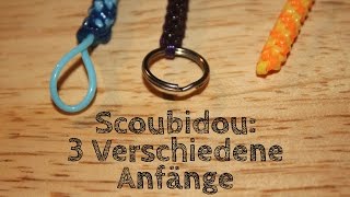 Scoubidou  3 verschiedene Anfänge  DIY [upl. by Ellenaj]