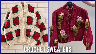 top 20 trending crochet sweaters winter clothes [upl. by Krishna741]