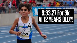 12YearOld DEMOLISHES 3k National Record That Stood For 36 Years At AAU Junior Olympics 2023 [upl. by Yeslah]