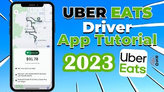 Uber EATS Delivery App Tutorial for 2023 Step by Step [upl. by Ennayr421]